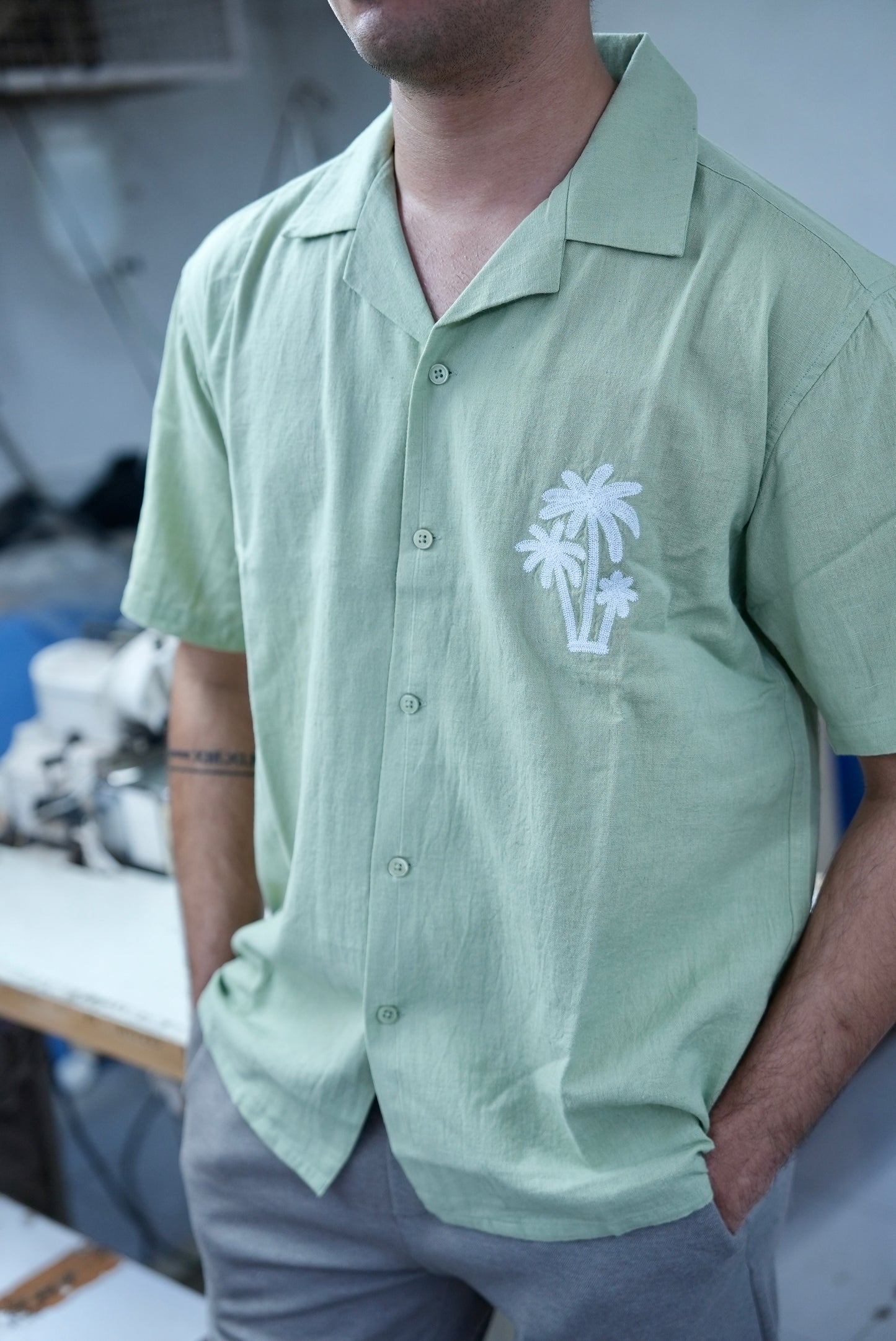 Sage Palm Shirt