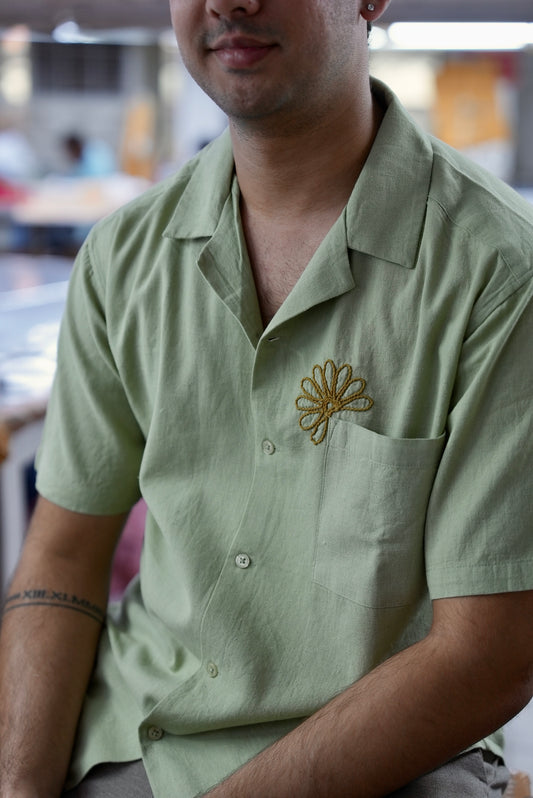 Sage Flower Shirt