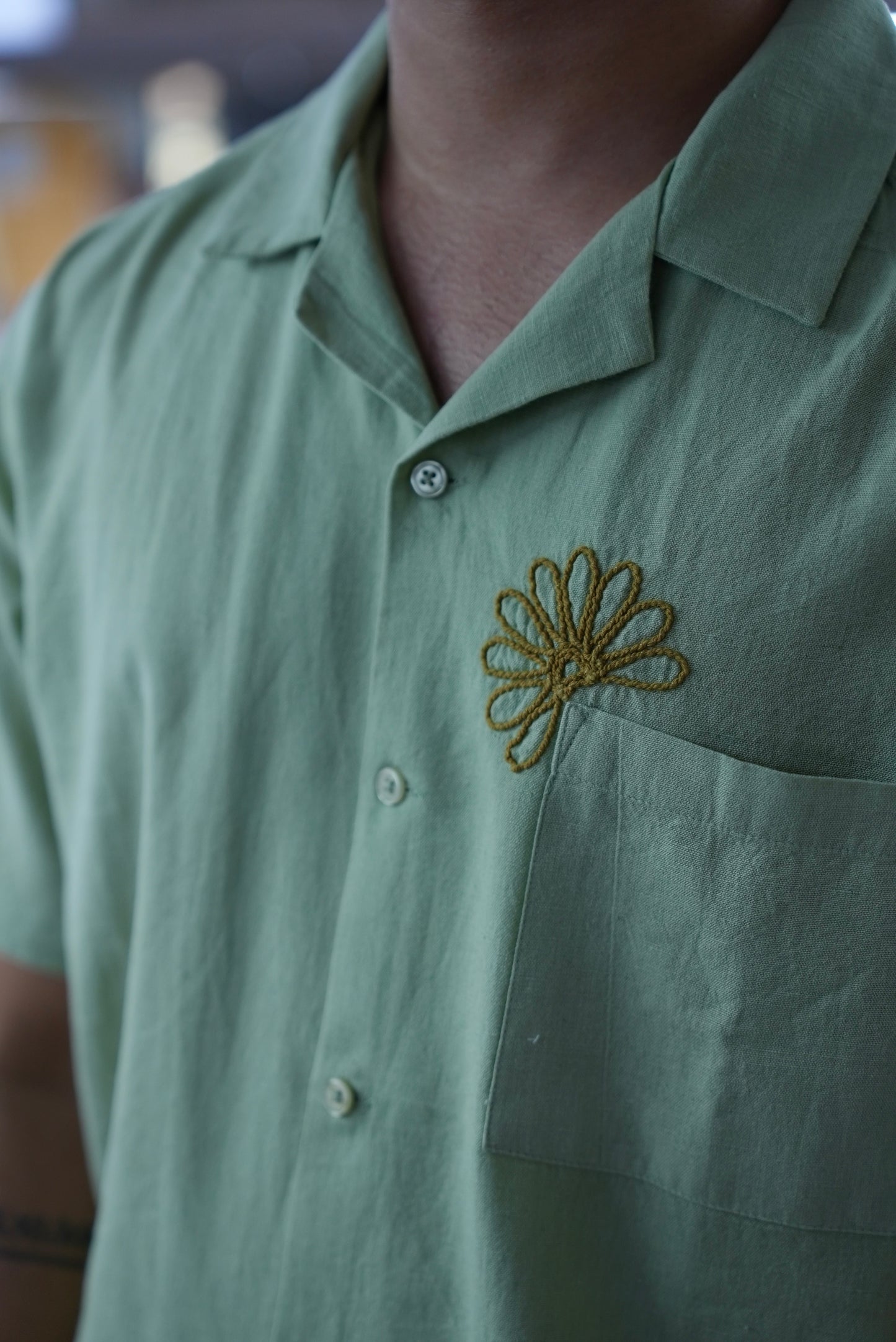 Sage Flower Shirt