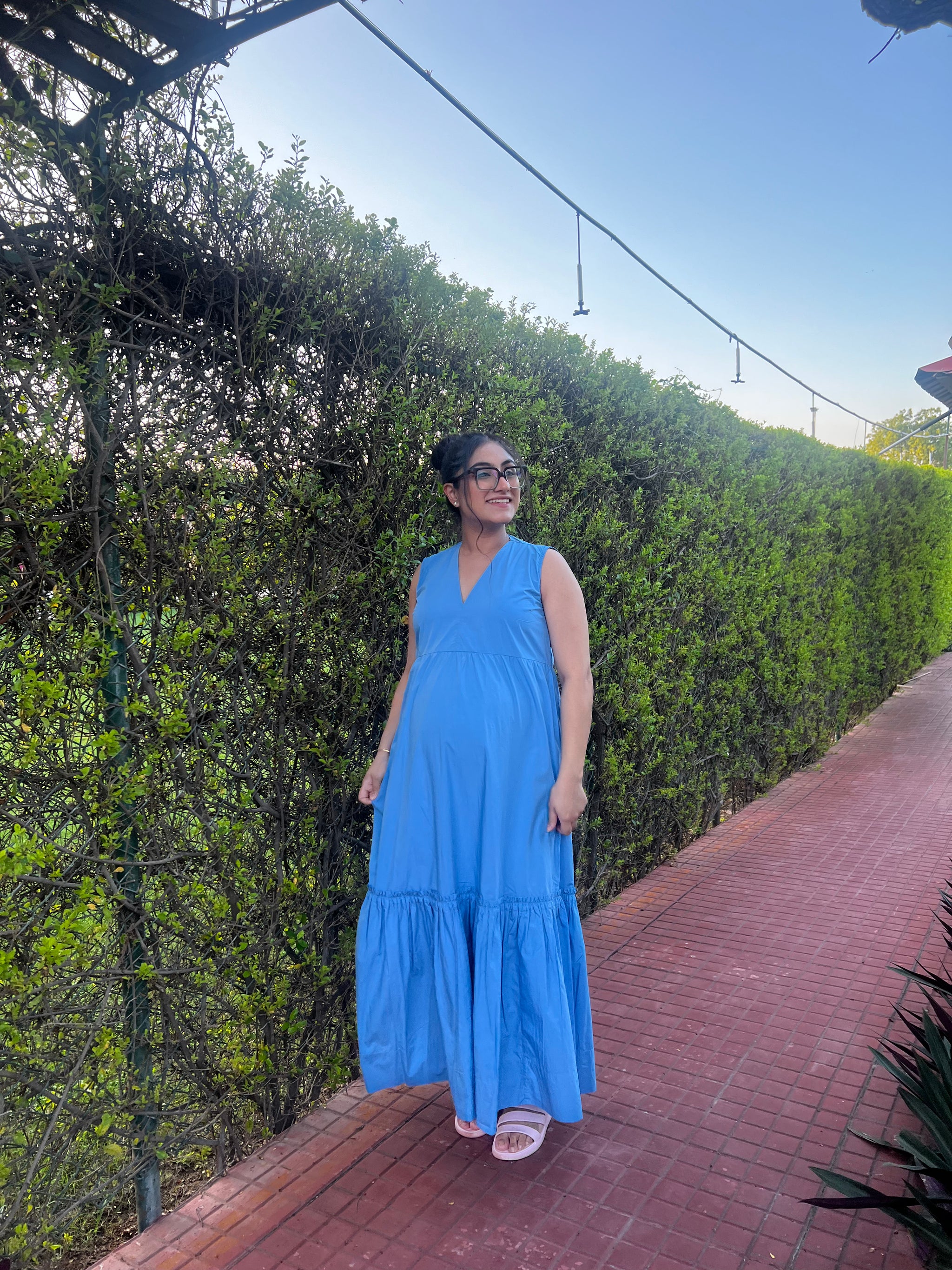 Arpan Saluja in Coastal Skies Dress