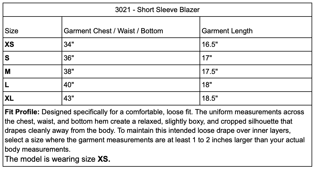 Lilac Lily Lace Blazer Size Guide